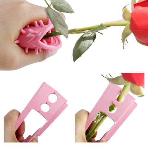 3 PCS Rose Thorn Stripper Tool, Flower Stem Cutter, Thorn Remover for Roses, Roses Thorn Stripper Tool for Garden Rose Arrangements
