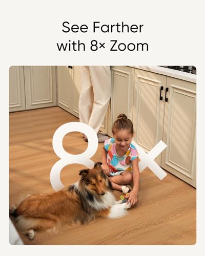 eufy Security 4K Indoor Camera S350 1-Pack No Subscription Dual Zoom