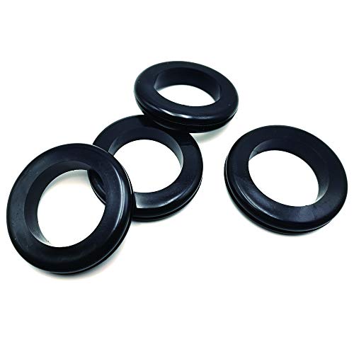 EASYEAH 4 Pack 2-Inch Rubber Grommets for Wiring, 1-9/16 Inch Inside Diameter, Model 2"DH