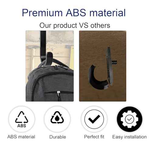 BOXOB 20pcs Tool Hooks for Suncast/Craftsman, V & J Shape Storage Shed Hooks with 10 Long & Short Screws Tool Hanger Garage Wall Organization for Shed Shelves Accessories Shovels Rakes Organizer