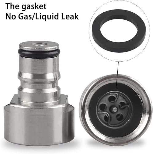 PERA Keg Coupler Adapters (2 Pairs) Sankey to Ball Lock Quick Disconnect Kit