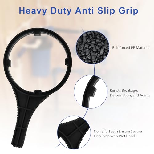 Heavy Duty Water Filter Wrench for Big Blue-Style Housings, 6.38" Max Diameter