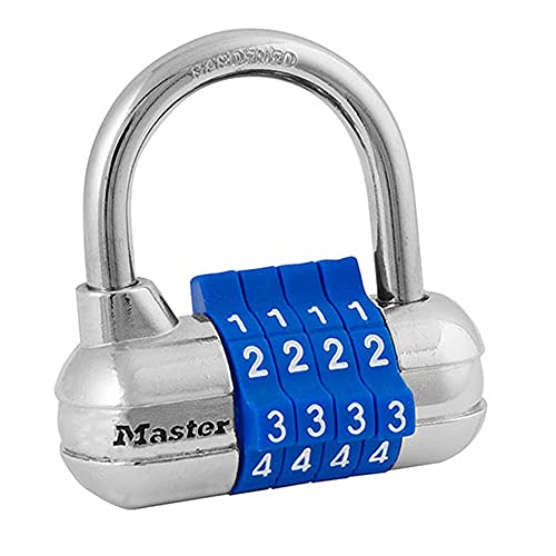 Master Lock 1523D Combination Padlock - Resettable Indoor Lock, Pack of 1, Color May Vary