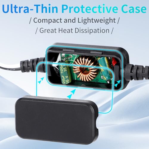 DROK 12V/24V to 5V DC Buck Converter 3A Power Supply for RV Solar