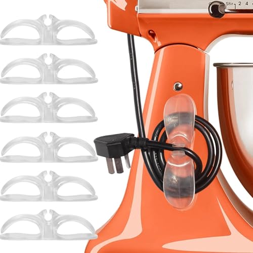 AFunCrafter Cord Organizer for Kitchen Appliances, Clear 6PCS