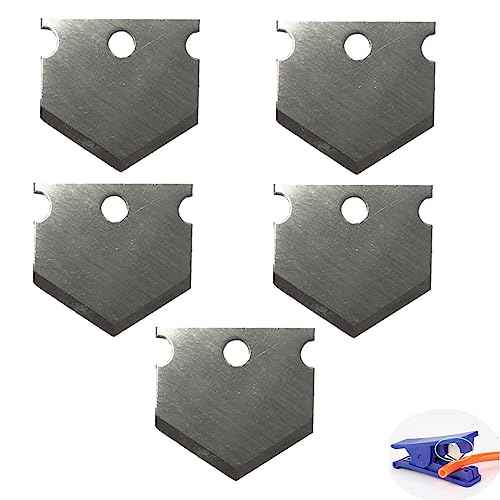 5 Pack Triangle Blade Replacement Tube Cutter Blades Knife for PTFE Teflon Tube Cutter Nylon PVC PU PE Plastic Pipe Tube Hose Cutting Tool Spare Parts Repair