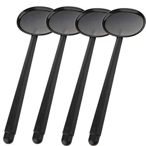 4 Pack Black Handheld Eye Occluder Plastic Vision Optics Optometry Instrument for Eye Chart Exam
