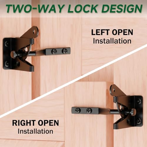 Self-Locking Gate Latch Heavy Duty Automatic Gravity Lever – HTHOOOOOME, Normal