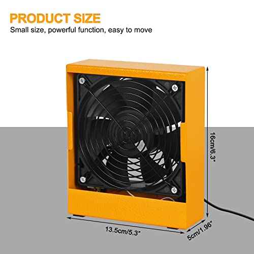 Solder Fume Extractor Smoke Absorber Remover Smoke Prevention Absorber Smoke Fan 12V Soldering Fan DIY Working Fan Fume Extractor for Soldering Station Stained Glass Laser Cutter Repairing DIY Hobby