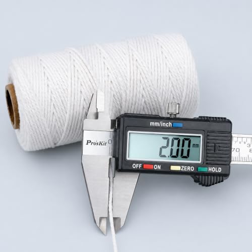 G2PLUS White Cotton String 2mm x 100m (328 Feet) Baking Twine for Craft & Cooking
