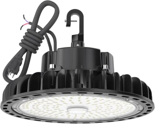 HYPERLITE 150W UFO LED High Bay Light Dimmable 21,750lm 5000K UL US Hook Cable