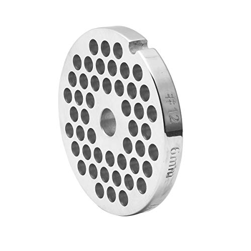 iVict 2.75" 69mm 6/25 Hole Stainless Steel Meat Grinder Plate & Blades