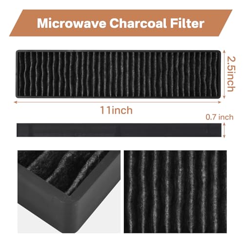 Showingo WB06X10807 Microwave Charcoal Filter Replacement for GE (Black, 1 Piece)