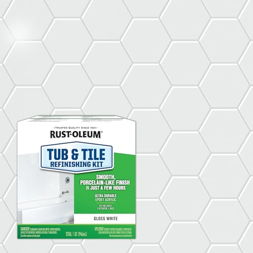 Rust-Oleum Tub & Tile Refinishing Kit White Gloss - Bathroom Surface Restorer