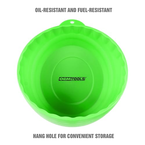 OEMTOOLS 25114 Green Magnetic Nut Cup — Holds 5 lb, 6" Magnetic Tray