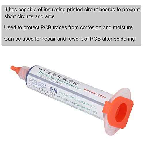 Solder Mask Ink, PCB Curing Solder Mask Ink PCB Solder Resist Ink for Phone Repairing Accessory(Blue)