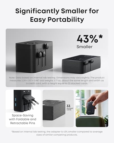 Anker Nano 20W Travel Charger Black - Compact Universal USB-C & USB-A Adapter