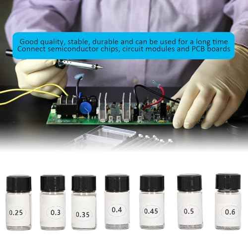 Tin Solder Ball BGA,Solder Cleaning Balls,0.25 0.3 0.35 0.4 0.45 0.5 0.6mm Reballing for GPU CPU IC PCB Chip Used for Connection of semiconductor chip (7 Bottles£©