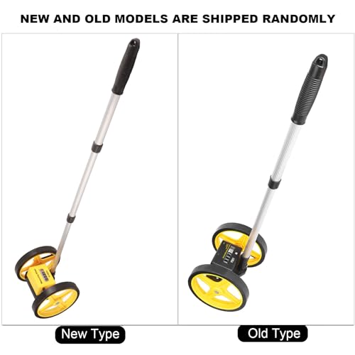 Gernie Two-Wheel Measuring Wheel Gage with Aluminum Shaft – Calibrated Distance Tool