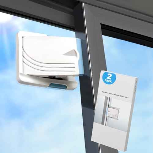 Sliding Door Lock 2 Pack, Child Safety Lock For Sliding Glass Doors, Easy To Install, Keeps Your Baby Out Of Danger, For Sliding Glass Doors, Sliding Windows, Sliding Closets, Etc (Blue)