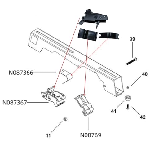 N087366/N087367/N08736 Release Lever Kit (for DeWalt's DW7231 Stand and DeWalt Heavy Duty Miter Saw Stand)