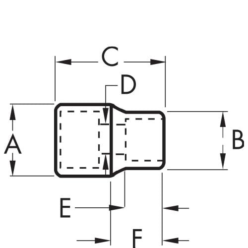 GEARWRENCH 3/8" Drive 6 Point Mid Length Metric Socket 15mm - 80397S