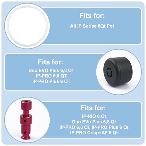 Havexerath 8QT 10Pcs Instant Pot Pro 80/Duo Evo Plus Replacement Parts Kit
