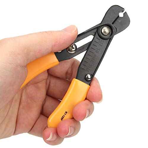 Wire Stripper, Wire Cutter Adjustable Simple Cutter Stripping Pliers Hand Tools 0.54.0mm Yellow for Home Appliance Wiring