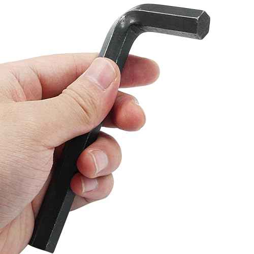 Biaungdo 2 Pcs Black 12mm Hex Key Wrench, Small Allen key Wrench, L Shaped Hexagon Hex Key Spanner Set Hexagon Head Replacement Repairing Tool for Repairing Bike, Furniture