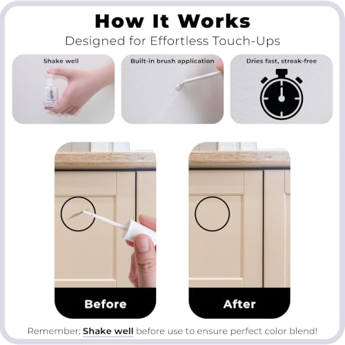 Spot Touch-Up Paint Kit - Matte Beige Multi-Tone for Walls & Furniture - 3 Pack