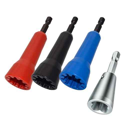 4 PCS Wire Nut Twister£¬Fast Wire Twister Tool for Drill£¬Wire Nut Twiter for Drill, Spin Twist Wire Connector Socket, Wire Connector Driver with 1/4" Chuck£¬Wire Stripping and Twisting Tool