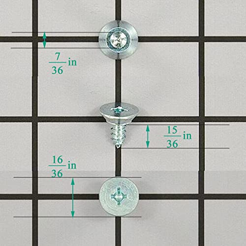 6-Pack Refrigerator Door Handle Screws 240521303 Compatible with Frigidaire & More