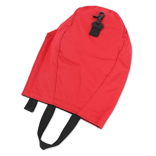Lightning X Fireman's Fleece Lined SCBA Air Pak Respirator Firefighter Mask Face Piece Bag for First Responder - Red