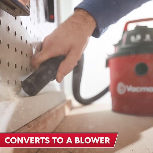 Vacmaster VOM205P 2.5-Gallon 2 Peak HP Wall Mount Wet/Dry Shop Vacuum Plug-in Edition