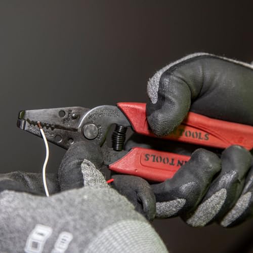 Klein Tools 11046 Wire Stripper/Cutter - USA Made, Precision Ground, Compact Nose for 16-26 AWG