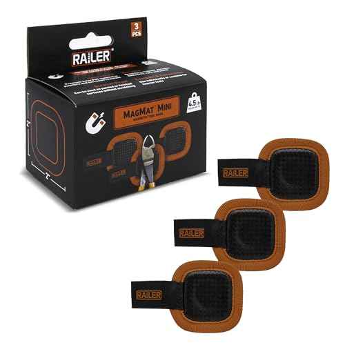 Railer MagMat Mini - 3 Pack | Premium Magnetic Tool Pad. Durable Non-Slip Magnetic Tray Holds Up to 4.5lb | Efficient Tool Organizer for Workshop & Garage