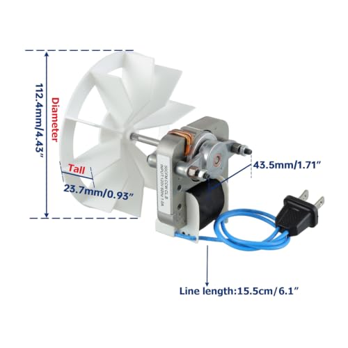 BOJACK 120V Bathroom Vent Fan Motor Kit for Nutone Broan 662 668 662 663 688