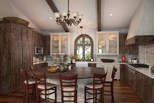 Dimoon Brown Dark Wood Contact Paper 17.7 x 78.7 Inches - Peel & Stick Rustic Wood Grain Wallpaper