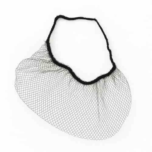 100Pcs Disposable Nylon Beard Nets - Breathable & Durable - 19" - Black
