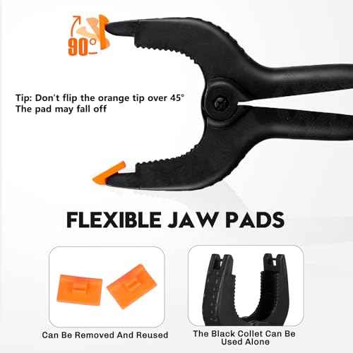 4.5 Inch Spring Clamps Heavy Duty, 10 Pack Spring Clips, Backdrop Clips Clamps for Crafts Woodworking Photography