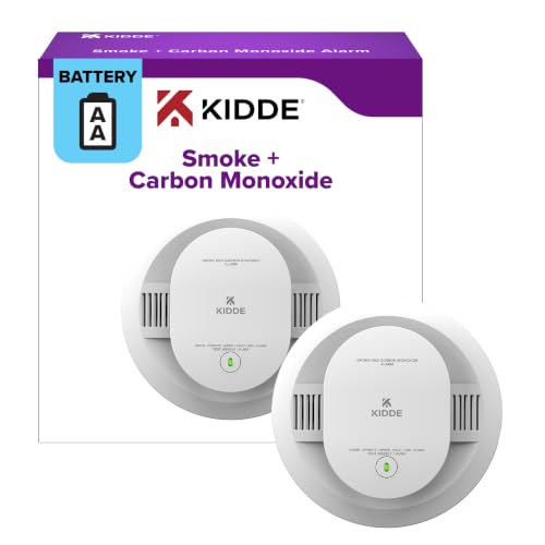 Kidde 30CUDR Smoke & Carbon Monoxide Detector 1 Pack, 10th Edition, Battery-Powered