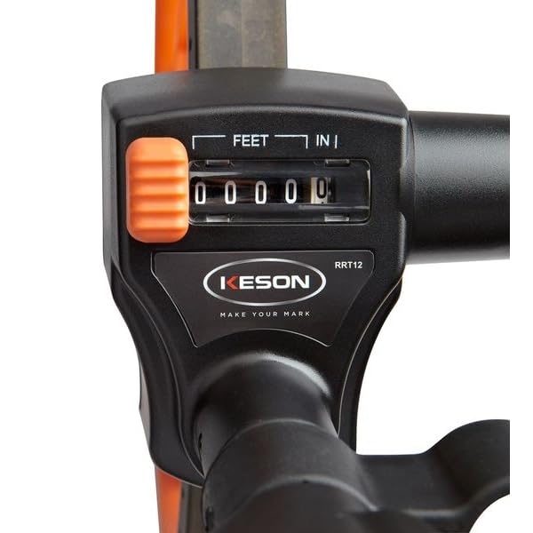 Keson RRT6 6-Inch Top Reading Center-Line Measuring Wheel with Brake & Reset – ft/in graduations