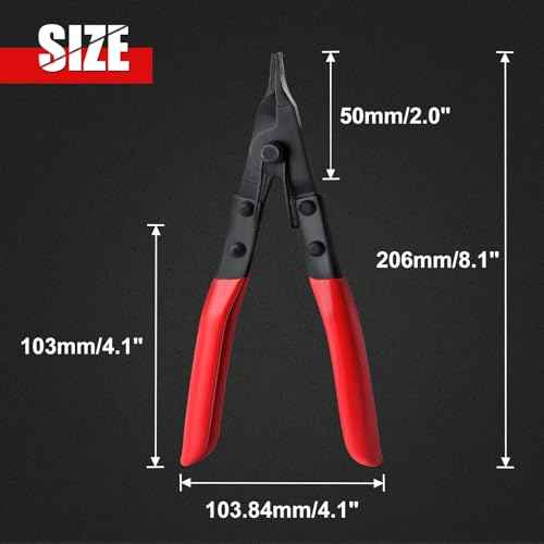 Angle Tip Lock Ring Pliers Lock Ring Pliers Snap Ring Pliers Flat Nose Retaining Ring Pliers Ring Opening Pliers Special Circlip Plier Spreader Pliers for Transmission Transfer Cases