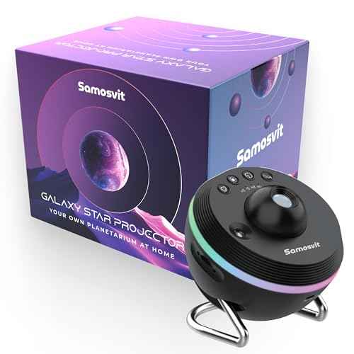 4K Home Planetarium Galaxy Projector for Bedroom - LED Sky Galaxy Night Light Star Planet for Kids - Meteor Effect Ceiling Lights Projector with One Replaceable Moon Nebula - Gift for Kids