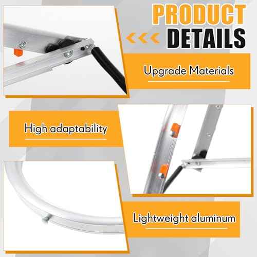 Zonon 3 Pcs Aluminum Face Shield Adapter for Grinding Cutting Cap Style Hard Hat Safety Face Mask Shield Visor Bracket (White)