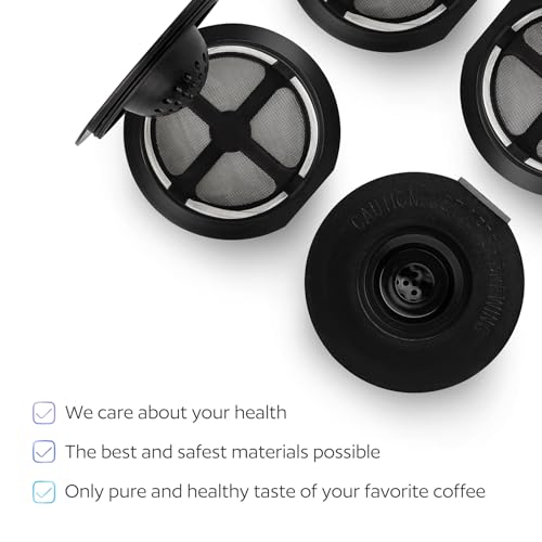 4 Black Reusable K Cups for Keurig Coffee Makers – GoodCups (Set of 4)