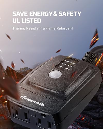 Outdoor Timer with Photocell & Remote Control, 100FT RF Range, Waterproof