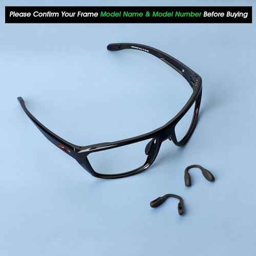 Acefrog Upgraded 2 Pieces Nose Pads for Oakley Split Shot OO9416, Crossrange OO9371, Targetline OO9397 OO9398 Sunglasses, Push-in Nose Piece Replacement, Anti-Slip Nose Pad, Black