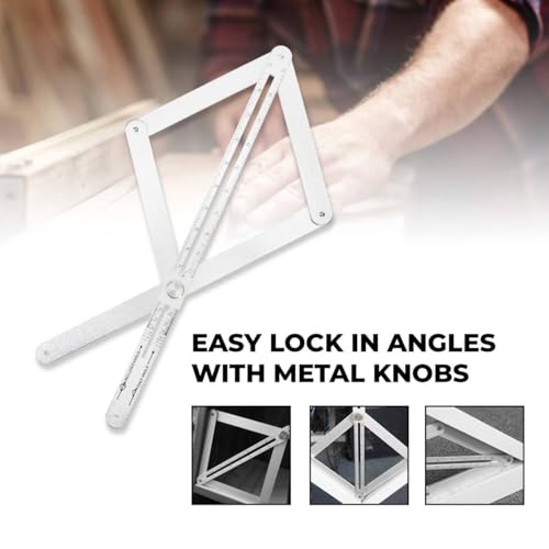 Aluminium Angle Finder Protractor | Miter Saw Bevel Gauge with Scales