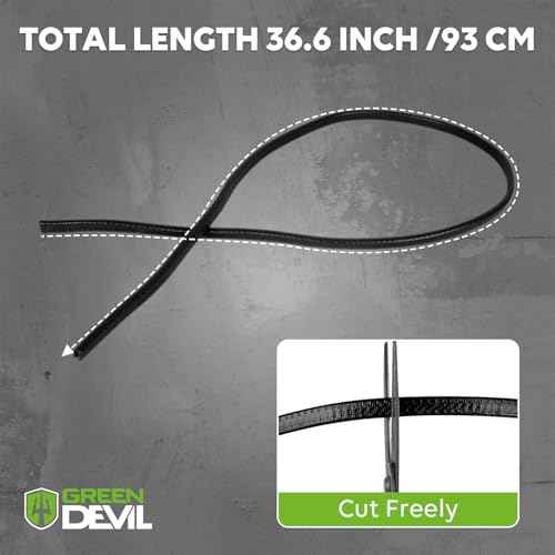 GREEN DEVIL Full Brim Guard, Hard Hat Guard Strip,Hard Hat Accessories for Strengthen Helmet Protection,1PCS Length 36.6in£¬Not Including Hardhat